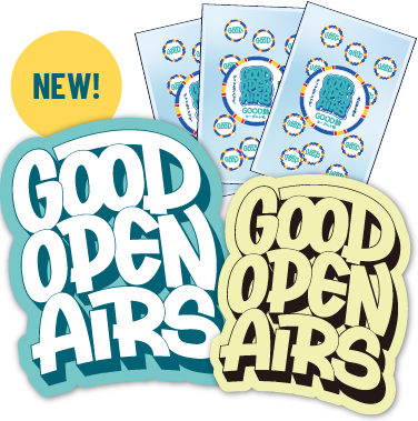 オリジナルステッカーと飴