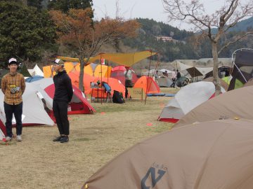 テント・タープ展示エリア