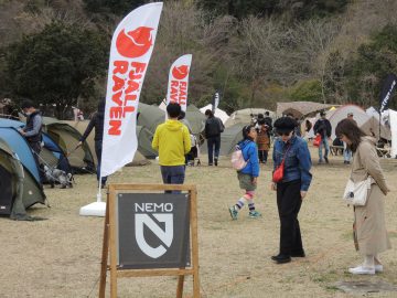 テント・タープ展示エリア