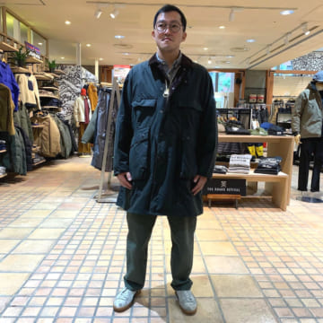 KAPTAIN SUNSHINE × BARBOUR STANDCOLLAR TRAVELLER COAT | GOOD OPEN