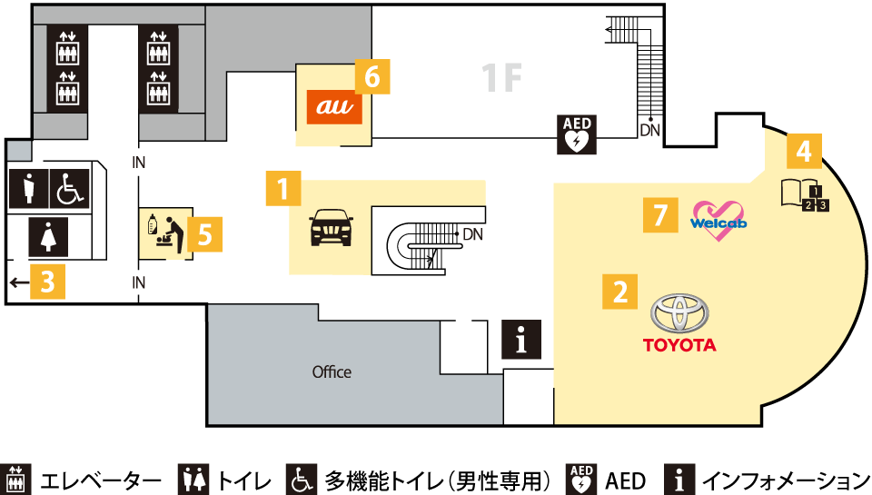 myX 2Fフロアマップ