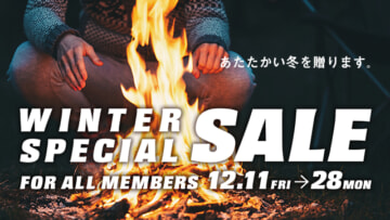 12月11日(金)～28(月)WINTER SPECIAL SALE