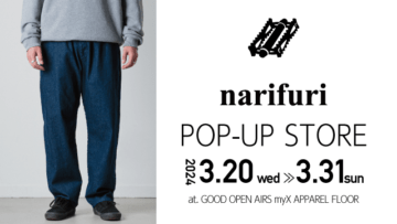 narifuri POP-UP STORE 2024.3.20 wed～31 sun